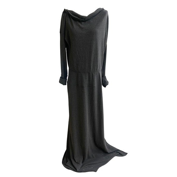 Soft Surroundings Dresses & Skirts - Soft Surroundings Charcoal Gray Long Sleeve Maxi Dress Men's Medium boho lady